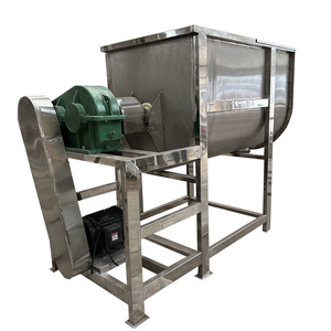 Mezclador de polvo detergente 100kg 300kg Mezclador de cinta doble de acero inoxidable horizontal Mezclador de polvo químico - Product Image 4