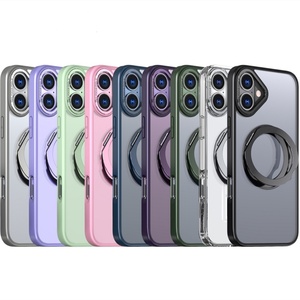 เคสโทรศัพท์ iPhone16 Pro Max รุ่นใหม่ โปร่งใส สีไทเทเนียมทะเลทราย แม่เหล็กดูดติด หมุนได้ ป้องกันการตก สำหรับรุ่น 15pro และ 16plus - Product Image 1