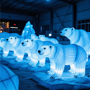 Lámpara de Oso Polar Personalizada, Resistente al Agua, con Marco de Acero, para Zoológicos, Parques Temáticos, Hoteles, Paisajes, Navidad, Día del Padre - Product Image 6