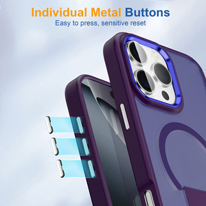 <span class=keywords><strong>Funda</strong></span> Magnética Invisible para Teléfono Celular con Soporte para <span class=keywords><strong>iPhone</strong></span> 16 Pro Max 12 <span class=keywords><strong>13</strong></span> <span class=keywords><strong>Mini</strong></span> 14 15 Plus 17Air 16E, Carcasa Trasera Rígida con Sensación de <span class=keywords><strong>Piel</strong></span> - Product Image 6