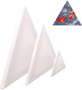 Bview Art <span class=keywords><strong>Toile</strong></span> Ronde <span class=keywords><strong>Triangle</strong></span> Hexagone <span class=keywords><strong>Toile</strong></span> Extensible Parfait pour Acrylique Verser Acrylique ou Peinture à l'Huile - Product Image 2