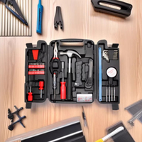 Ensemble d'outils ménagers de 142 pièces, kit d'outils en promotion, vente chaude, outils à main avec marteau, tournevis, couteau utilitaire