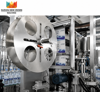 Machine d'étiquetage rotative personnalisée pour bouteilles PET d'eau minérale, de jus et de boissons, ligne de production 40000BPH