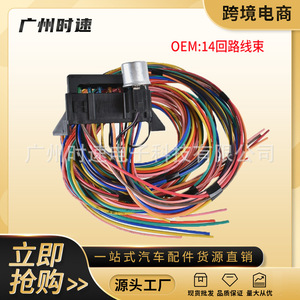 Faisceau de câblage universel 14 circuits pour voiture classique, 12V, isolation PVC, système électrique pour hot rod - Product Image 4