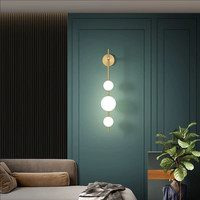 Nouvelle lampe murale LED minimaliste et moderne en fer pour chambre à coucher, lampe murale de luxe pour salon, couloir, escalier, salle d'exposition