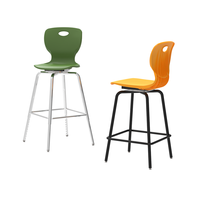 Tabouret de bar haut moderne, réglable en hauteur, pieds en métal, mobilier commercial pour restaurant, café, atelier extérieur, salle à manger, bureau