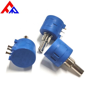 Potenciómetro de Precisión Bobinado con Cable Fanrui FR3590S-2-B502 de 10 Voltios y 10K con Ajuste Superior y Eje de Acero Inoxidable - Product Image 3