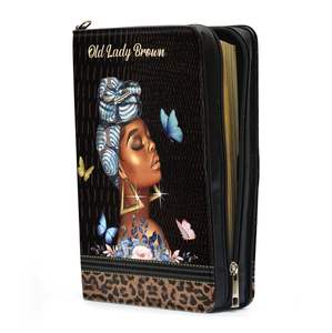 Bolsa de Maquillaje Profesional de Cuero PU Pofeis con Versículo Bíblico, Bolsa de Transporte para la Biblia - Product Image 5