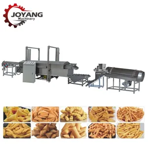 Ligne de production de friteuse entièrement automatique Machine à frire en continu Friteuse Fryums Ligne de traitement des snacks frits