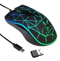 Souris de jeu professionnelle E-Sport, souris de jeu mécanique USB avec macros pour joueurs de sports électroniques