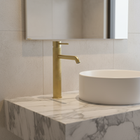 Robinet mélangeur monocommande en laiton, style moderne, finition brossée or, or rose, argent, pour eau chaude et froide, vente en gros