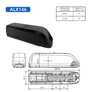 Caja de Batería para Bicicleta Eléctrica Estilo Hailong ALX146, Impermeable, 48V, Material ABS, Contenedor Vacío con Kit de Montaje - Product Image 2