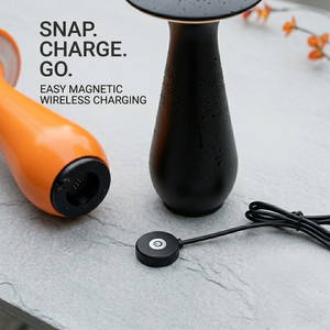 Lampe <span class=keywords><strong>de</strong></span> table <span class=keywords><strong>de</strong></span> <span class=keywords><strong>jardin</strong></span> sans fil rechargeable à chargement magnétique, étanche IP54, design vase, pour événements extérieurs, éclairage floral, commande tactile - Product Image 3