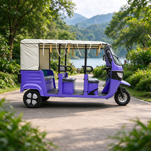 Rickshaw Elettrico EEC COC CE 4 Posti 72V180AH Autonomia 160-170km Vendita Calda per il Sud-Est Asiatico Motore 4000W - Product Image 5