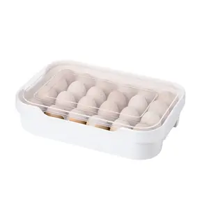 24 Plastic Grid Chicken Egg Storage Refrigerator Organizer Holder Kitchen Storage