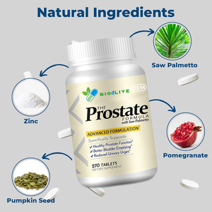 Formule pour la <span class=keywords><strong>Prostate</strong></span> avec Palmier Nain – Soutien Avancé pour la Santé de la <span class=keywords><strong>Prostate</strong></span> – 270 Comprimés – OEM – Marque Privée - Product Image 4