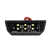 Feux latéraux de camion à 6 LED, feux arrière de remorque, SUV, camion, feux de plaque d'immatriculation, feu arrière de moto, DC 12-24V, noir