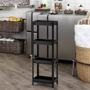 <strong>IKE</strong> Style Removable Plastic Corner <strong>Shelf</strong> for Living Storage Versatile Vesken Shelving Unit Kitchen Trolley Cabinet Wheel Food - Product Image 1