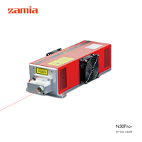 Tabung Laser CO2 RF Logam Zamia 35W untuk Pengukiran Laser Kecepatan Tinggi dengan Indikasi Cahaya Merah