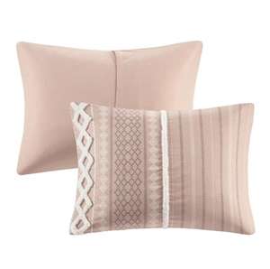 Ensemble <span class=keywords><strong>de</strong></span> couettes en polyester chenille imprimé en coton The Curated Nomad Clementina - Product Image 1