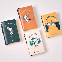 Cuaderno de Bolsillo Snoopy con Bolígrafo, Mini Diario de Dibujos Animados, Libreta Pequeña y Portátil para Estudiantes, Regalo