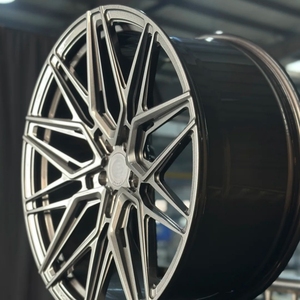 ล้อแม็ก SHIN Forged HF-7 สีไฮเปอร์แบล็ค ขนาด 19 20 21 นิ้ว น้ำหนักเบา ดีไซน์สปอร์ต แบบอินเตอร์ล็อค ผลิตจากอะลูมิเนียมอัลลอยด์ 5x112 5x120 ขายดี สำหรับ RS6 C5 - Product Image 3