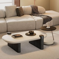 Nouvelle table basse en bois de style minimaliste pour appartements locatifs, petits gîtes et salons au design unique