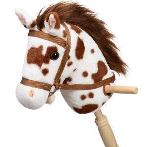 A961 Stick Hobby Horse artesanía de felpa con ruedas de madera sonidos reales al galope niños pequeños OEM venta al por mayor Hobby Horse - Product Image 3