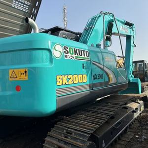 Excavatrice d'occasion Kobelco SK200, excavatrice hydraulique à chenilles de taille moyenne de 20 tonnes, en vente maintenant en stock - Product Image 1