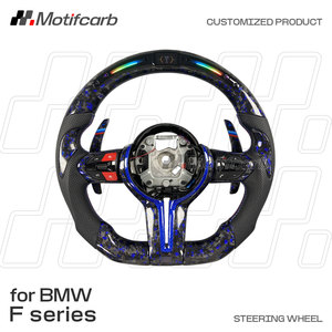 Volant en fibre de carbone forgé personnalisé avec LED pour BMW F06 F10 F12 F13 F30 F80 F8X M2 M3 M4 M5 M6 X5 M235i 328i 435i 2013-2026 - Product Image 2
