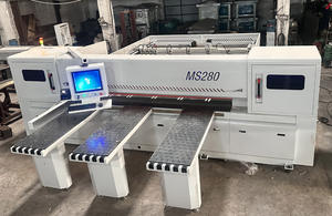 Scie à ruban verticale CNC informatisée économique et très appréciée avec double lame pour la découpe du MDF et du contreplaqué - Product Image 4