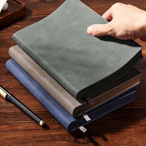 Carnet A5 personnalisé en cuir PU ligné avec couverture rigide, 100 feuilles, reliure cousue et logo – Vente en gros - Product Image 3