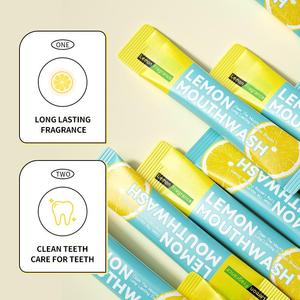 Bain <span class=keywords><strong>de</strong></span> bouche liquide sans <span class=keywords><strong>alcool</strong></span> Wellon, format voyage portable, 10 ml * 20 pièces, saveurs menthe, citron, pêche, à <span class=keywords><strong>base</strong></span> <span class=keywords><strong>de</strong></span> fruits, rafraîchissant - Product Image 3