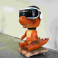Modèle animatronique télécommandé fabricant de dinosaures de dessin animé modèle animé animatronique électrique lunettes vr dinosaure