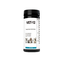 12 Ketone Blood Urobilinogen White Blood Cell Veterinary Instrument Test Strips for Pet Urine Analysis Grade Veterinary Urine