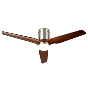 3-Blade Wood Grain 52-Inch DC Motor Ultra-Quiet <b>Ceiling</b> <b>Fan</b> Remote Control Low Profile <b>Modern</b> Design for Bedroom/Living Room - Product Image 3