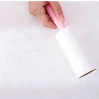 FF127 60 Feuilles Pet Hair Lint Rouleaux Vêtements Meubles Tapis Brosse De Nettoyage Fuzz Tissu Rasoir Portable Lint Remover