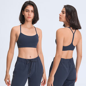 Soutien-gorge de sport pour femme, nouvelle collection automne-hiver 2023, soutien-gorge de <span class=keywords><strong>yoga</strong></span> nude, bretelles en Y, dos élégant, maintien optimal, anti-chocs, pour le fitness et l'exercice - Product Image 2