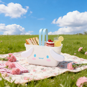 <span class=keywords><strong>Panier</strong></span> de rangement en plastique mignon fabriqué en usine, <span class=keywords><strong>panier</strong></span> portable Kawaii pour organiser les jouets et articles divers des enfants - Product Image 1