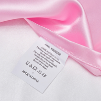 Taie d'oreiller en satin de qualité hôtelière, personnalisable, luxe, fermeture éclair ou enveloppe