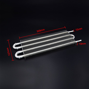 Refroidisseur d'huile en aluminium pour pièces automobiles modifiées, 2 rangées, universel, pour mise à niveau et rétrofit - Product Image 2