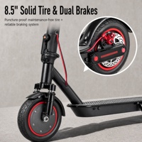 Trottinette électrique pour adultes avec contrôle par application, 36V 6.0Ah Lithium, 350W BLDC, 25km/h, frein à disque, EABS, suspension avant, autonomie 20-25km, idéale pour les trajets quotidiens