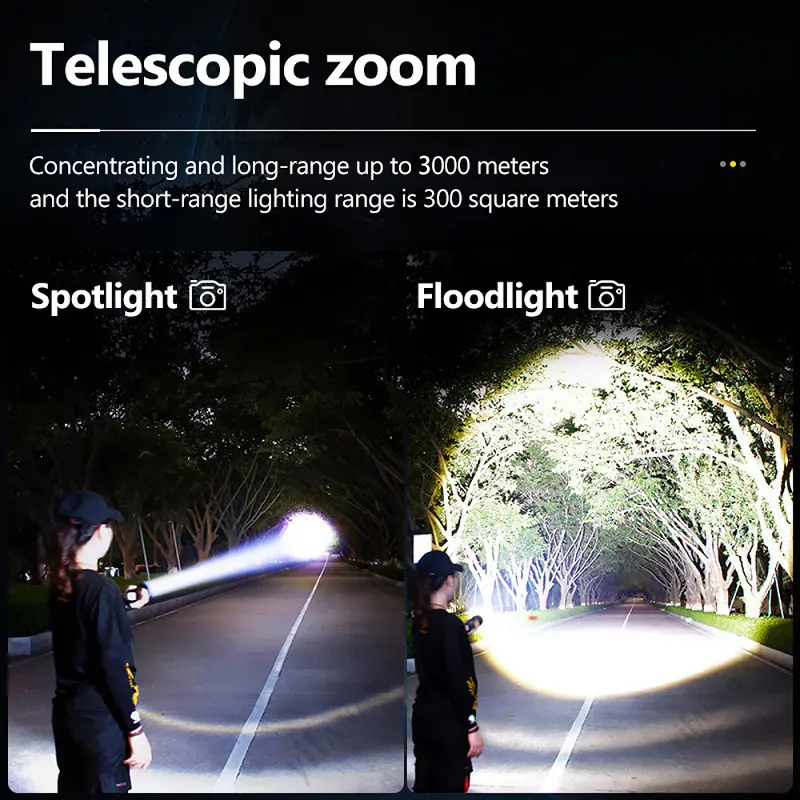 hohe leistung zoom starkes licht weiß laser benutzerdefiniertes logo super hell leistungsstark wiederaufladbare taschenlampe linterna led alta potencia