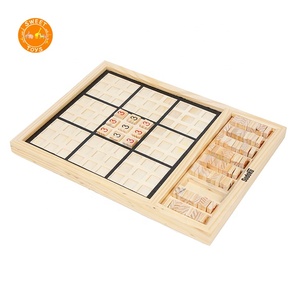 Trẻ Em Cổ Điển Chơi Học Tập Giáo Dục Logic Gỗ <span class=keywords><strong>Sudoku</strong></span>, Bằng Gỗ Hội Đồng Quản Trị Trò Chơi Cho Trẻ Em - Product Image 1