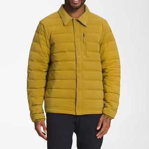 Veste matelassée personnalisée à col rabattu, style urbain, pour homme, d'hiver, décontractée, légère, chaude, coupe-vent, écologique, devant - Product Image 2