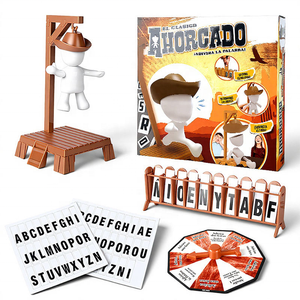 Jeu de société de bureau MILI Word Guessing avec figurines de cowboy, défi d'<span class=keywords><strong>orthographe</strong></span> interactif familial, jeu de table éducatif pour enfants pour les fêtes - Product Image 1