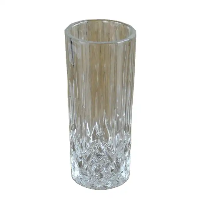 tall and thin drinking glass cup