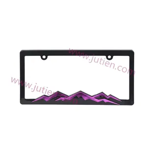 Car Name Plate Top Custom Design Car License Plate Frame US Custom Number Metal License Plate Frame Plate Holder Cover Wholesale License Frame