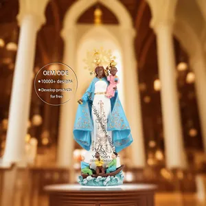 Fábrica atacado católica religiosa estátuas resina personalizado estátua virgem maria figurinhas senhora Natal ornamento imagens