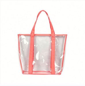 Hot Selling Custom Logo PVC Tote <b>Bag</b> Clear <b>Transparent</b> Waterproof Design for Beach or Shopping Use - Product Image 4